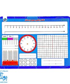 صفحه تخته ای لمینت وایت بردی ریاضی یار کلاس سوم سایز A۳