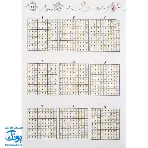 کتاب آموزشی سودوکو ۳ بازی هوش و معمای ژاپنی مناسب برای آموزش ریاضی