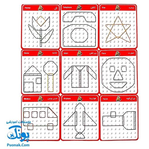 بازی فکری شکل ساز سه بازی در یک جعبه