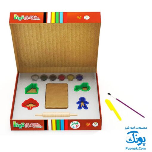 بازی ساختنی مجموعه گل و ابزار آرتینا به همراه یک بسته گل رس بهداشتی