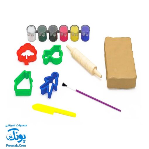 بازی ساختنی مجموعه گل و ابزار آرتینا به همراه یک بسته گل رس بهداشتی