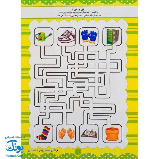 کتاب آموزشی فراگیری مفاهیم ریاضی کتاب دوم (مجموعه کتابهای آموزش غیر مستقیم برای کودکان پیش از دبستان)