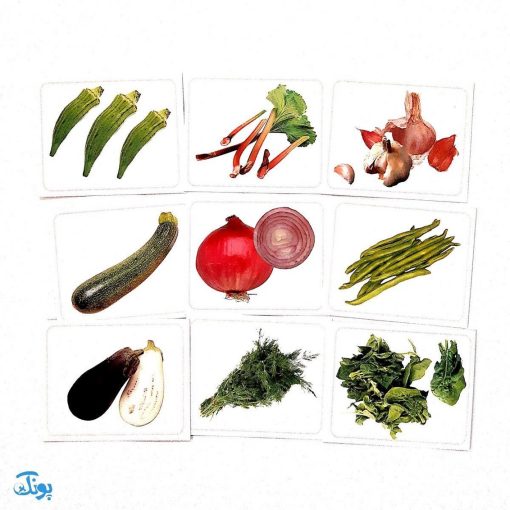 فلش کارت های دیدآموز "سبزیجات"