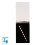 دفترچه نقاشی جادویی رنگین کمانی زغالی مدل وحدت (۸ برگ به همراه مداد چوبی ۱۴*۱۰)