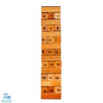 بازی برج هیجان جنگا بزرگ شماره دار قابدار به همراه ۳ عدد تاس (۴۵ قطعه MDF)