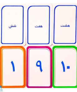 بسته آموزشی اعداد ۱ تا ۱۰ فارسی (۲۰ عدد کارت یادگیری) | نردبان