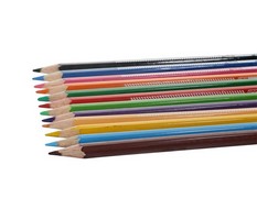 مداد رنگی ۱۲ رنگ جعبه فلزی زیپ دار ایمر