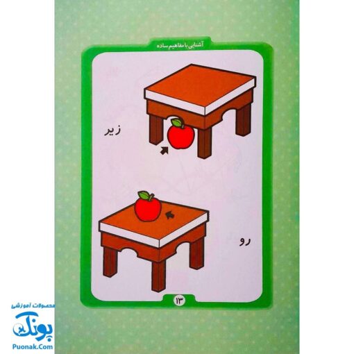 کتاب آموزشی آشنایی با مفاهیم ساده (مجموعه کتابهای آموزش غیر مستقیم برای کودکان پیش از دبستان)