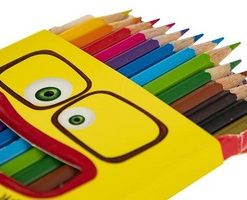 مداد رنگی 1+12 رنگ جعبه مقوایی آریا