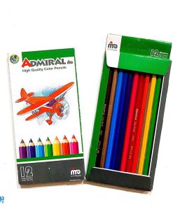 مداد رنگی ۱۲ رنگ ادمیرال مدل MDF
