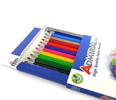 مداد رنگی 12 رنگ ادمیرال مدل MDF