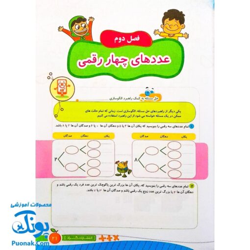 کتاب جامع ریاضی پایه سوم ابتدایی گراد اولین کتاب هوشمند در کشور