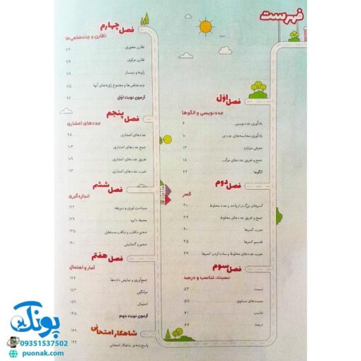 کتاب ریاضی پنجم دبستان کلاغ سپید | شاهکار