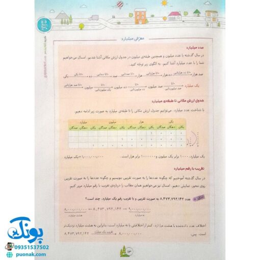 کتاب ریاضی پنجم دبستان کلاغ سپید | شاهکار