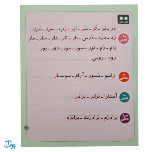 کتاب خودم می خوانم ۹ (روباه) حرف ر : فارسی آموز برای کلاس اولی ها