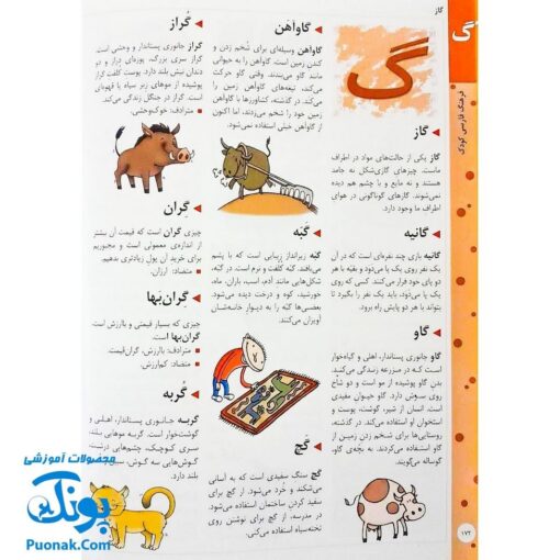 کتاب فرهنگ فارسی کودک (با بیش از ۱۷۰۰ کلمه و ۵۰۰ تصویر رنگی) ویرایش جدید