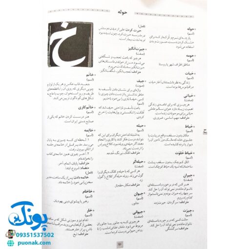 کتاب فرهنگ فارسی مهتاب (دبستان)