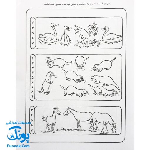 کتاب کار کودک شناخت اعداد (مجموعه قاصدک دانایی ۹)