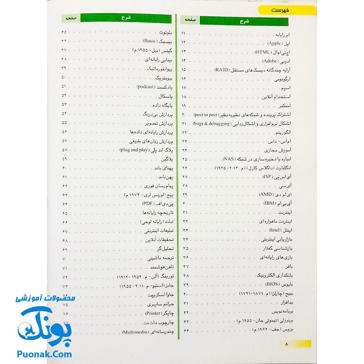 کتاب گنج دانش رایانه (دانشنامه ی نوجوان)