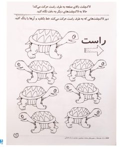 کتاب مهارت های ریاضی / جهت ها (مجموعه کتاب های کار دنیای کودکان تیزهوش ۱۵)