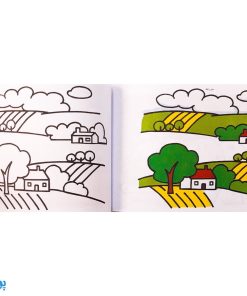 مجموعه ی 4 جلدی آموزش نقاشی و رنگ آمیزی ( آدم ها ، حیوانات ،روییدنی ها ، منظره ها )