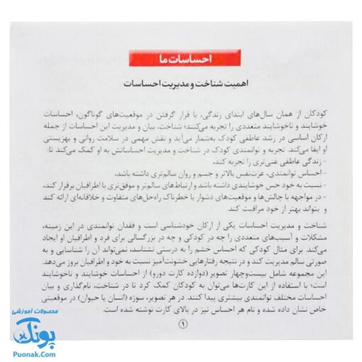 فلش کارت احساسات ما (۲۴ عدد کارت) | نردبان