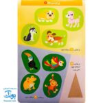 کتاب کار بیا بچسبانیم آشنایی با حیوانات (مجموعه کتاب های کار کومن)