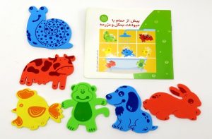 کتاب کار پیش از حمام با حیوانات جنگل و مزرعه (همراه با فوم)
