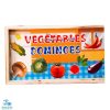 بازی آموزشی دومینو چوبی سبزیجات (۲۸ عددی)