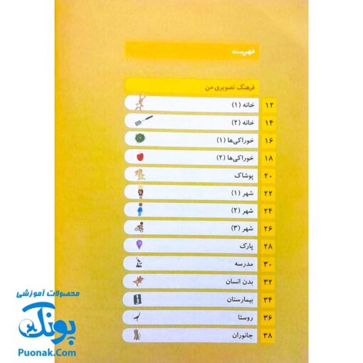 کتاب فرهنگ فارسی تصویری من (کتاب های مرجع)