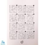 کتاب جدول کن کن مربع دانایی ۲ مناسب مقاطع سوم و چهارم دبستان (جدول اعداد شگفت انگیز با محاسبات ریاضی)
