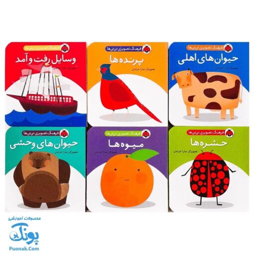 فرهنگ تصویری نی‌نی‌ها مجموعه ۶ جلدی سبز دو زبانه
