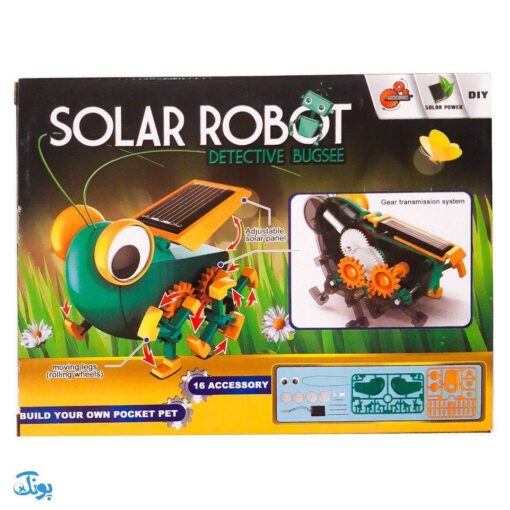 کیت آموزشی سولار ربات حشره کارآگاه مدل ۱۰۱۲ | Solar Robot Detective Bugsee