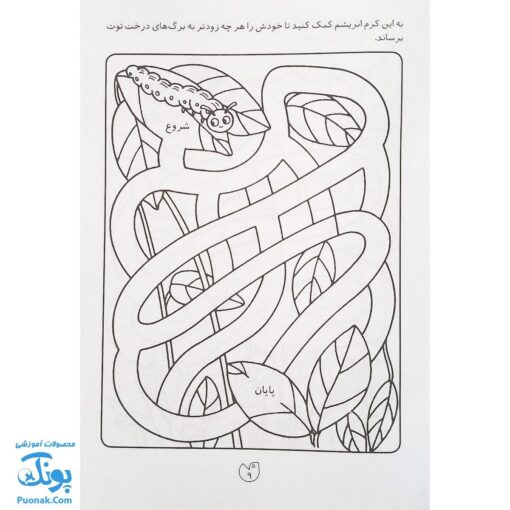 کتاب پیچ در پیچ ۲ (مازهای آسان آموزشی جهت تقویت هوش برای کودکان پیش دبستانی)