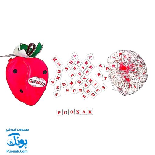 فوروتس توت فرنگی آموزش حروف و کلمات انگلیسی به کودکان ۱۱۰ قطعه Fruits