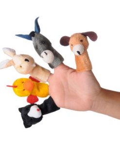 عروسک انگشتی مدل حیوانات مزرعه بسته ۵ عددی