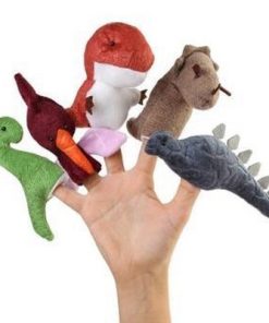 عروسک انگشتی مدل دایناسور مجموعه ۵ عددی