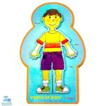 پازل چوبی آشنایی با اندام بدن دهکده ۶ تکه PARTS OF BODY