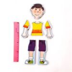 پازل چوبی آشنایی با اندام بدن دهکده ۶ تکه PARTS OF BODY