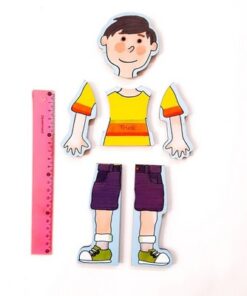پازل چوبی آشنایی با اندام بدن دهکده ۶ تکه | PARTS OF BODY