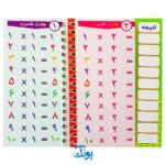 کارت آموزش جدول ضرب دفترچه سیمی بزرگ مدل هدهد وایت بردی (پیک جدول ضرب)