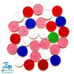 سکه‌های شمارش ریاضی پلاستیکی ۵۰ عددی
