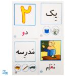 فلش کارت تصویری نشانه‌های ۱و۲ به اضافه بازی‌های تثبیت کننده یادگیری + ۲۱۳ کارت هدیه‌ الفبا