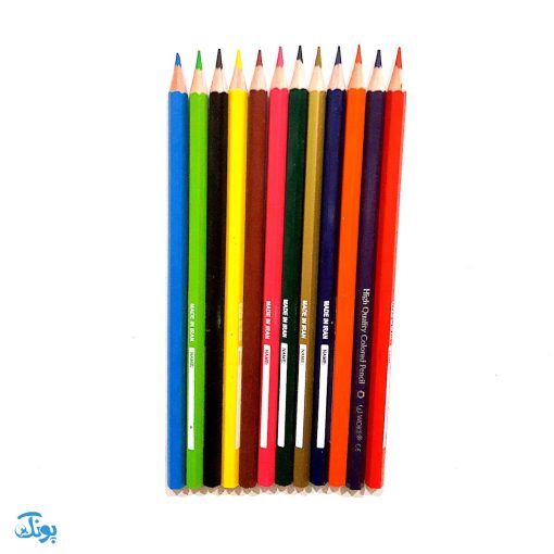 مداد رنگی ۱۲ رنگ جعبه فلزی ووک WOKE