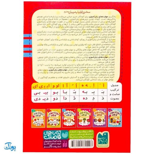تشخیص صداهای همخوان در اول و وسط کلمه مهارت‌های زبان آموزی جلد ۳ از مجموعه ی دنیای آواشناسی کودکانه
