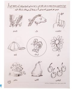 تشخیص صداهای همخوان در اول و وسط کلمه مهارت‌های زبان آموزی جلد ۳ از مجموعه ی دنیای آواشناسی کودکانه