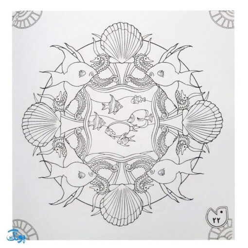 کتاب کار هنر ماندالا برای کودکان ۱ : سطح آسان (رنگ آمیزی زیبا و خلاقانه)