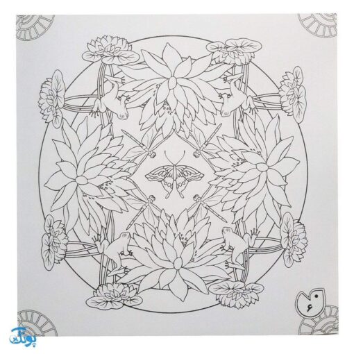 کتاب کار هنر ماندالا برای کودکان ۲:سطح متوسط (رنگ آمیزی زیبا و خلاقانه)