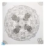 کتاب کار هنر ماندالا برای کودکان ۳:سطح سخت (رنگ آمیزی زیبا و خلاقانه)