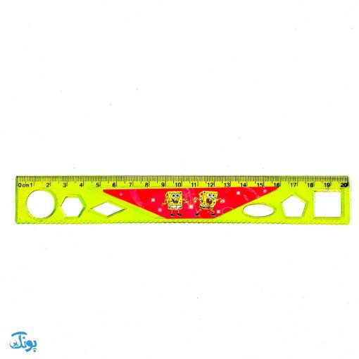 خط کش اشکال هندسی فانتزی ۲۰ سانتی متر